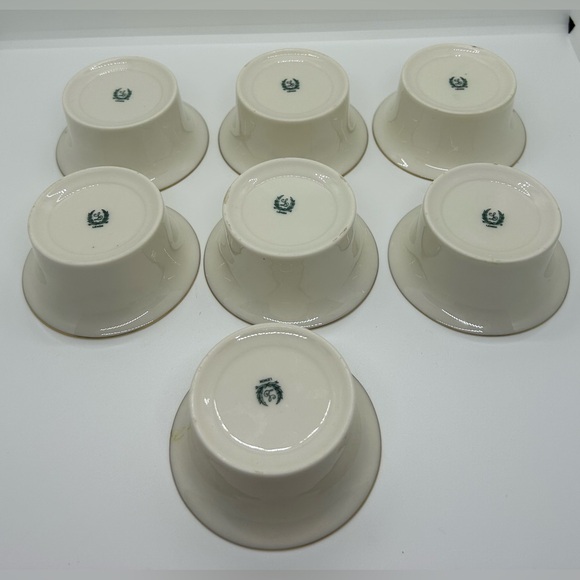 Lenox Vintage Porcelain Small Bowls Gold Rim Floral Pattern SET OF 7 - Picture 7 of 7